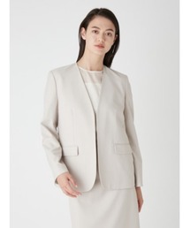 極美品　ミラオーウェン　ノーカラージャケット　カラーレス　フロントフック 美品 ミラオーウェン ノーカラージャケット フロントフック