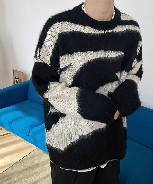 HOLY IN CODE(ホーリーインコード)の「HOLY IN CODE pattern mohair over KNIT(ニット/セーター・メンズ・ブラック・FREE)」の14枚目の写真