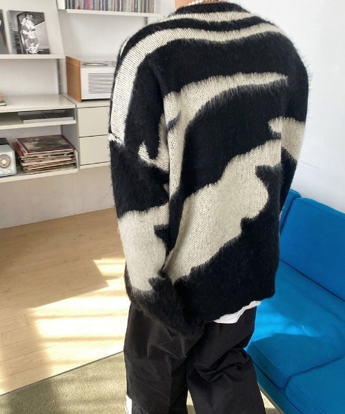 HOLY IN CODE(ホーリーインコード)の「HOLY IN CODE pattern mohair over KNIT(ニット/セーター・メンズ・ブラック・FREE)」の20枚目の写真