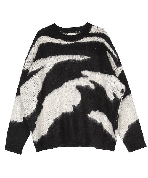HOLY IN CODE(ホーリーインコード)の「HOLY IN CODE pattern mohair over KNIT(ニット/セーター・メンズ・ブラック・FREE)」の22枚目の写真