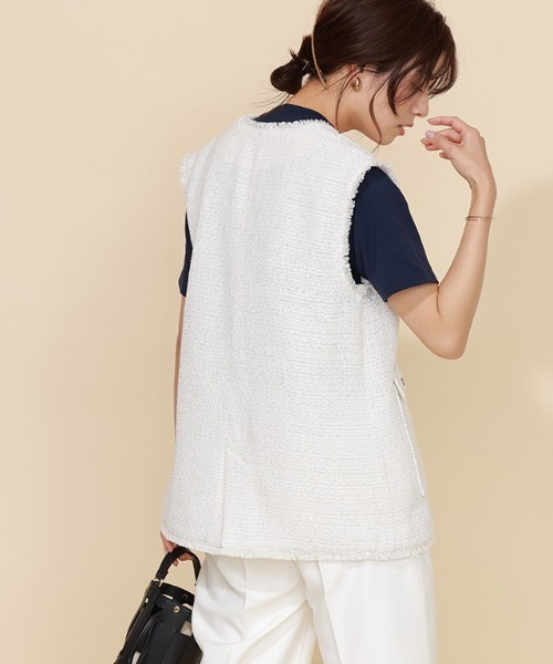 ツイードフリンジジレ