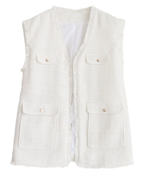 ツイードフリンジジレ