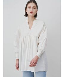 ケーブルネックミックスチュニック