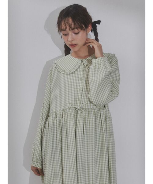 merry jenny(メリージェニー)の「rabbitギンガムワンピース(ワンピース・レディース・ブラック/ピンク/グリーン・FREE)」の8枚目の写真