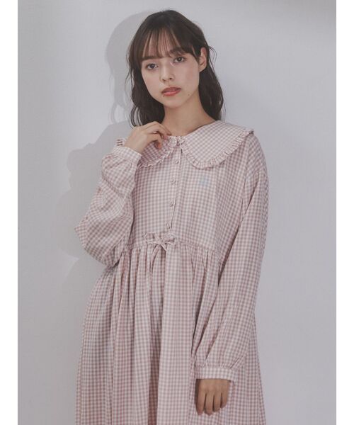 大人気完売品♡ merryjenny♡ ギンガムリボンワンピース ピンク ♡ メリージェニー merry jenny ギンガムリボンワンピース （ピンク