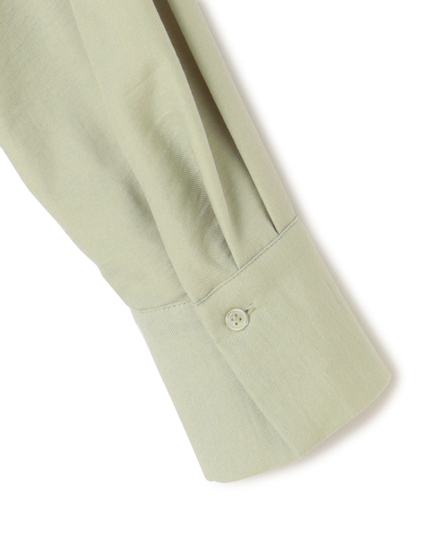 Days(デイズ)の「【Oeillet】ヴィンテージツイルバンドカラーシャツチュニック(ウイエ)(シャツ/ブラウス・レディース・グレー/オフホワイト/ライトグリーン・M/LL/L)」の4枚目の写真