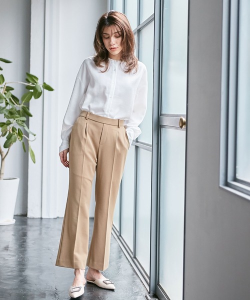 Days(デイズ)の「【Oeillet】ヴィンテージツイルバンドカラーシャツチュニック(ウイエ)(シャツ/ブラウス・レディース・グレー/オフホワイト/ライトグリーン・M/LL/L)」の14枚目の写真