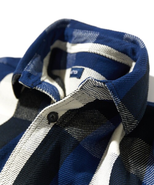 CHECK INSULATED SHIRT NAVY 窪塚着用