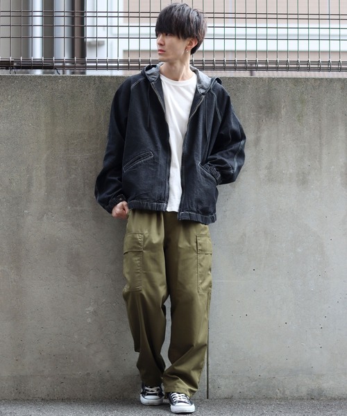 SITRY(シトリー)の「Relax easy cargo Pants/リラックス イージー ミリタリー カーゴ パンツ(カーゴパンツ・メンズ・ブラック/チャコールグレー/カーキ・M/L)」の4枚目の写真
