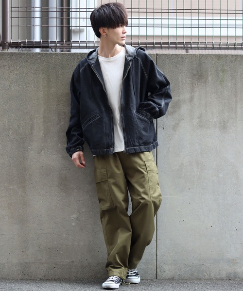 SITRY(シトリー)の「Relax easy cargo Pants/リラックス イージー ミリタリー カーゴ パンツ(カーゴパンツ・メンズ・ブラック/チャコールグレー/カーキ・M/L)」の12枚目の写真