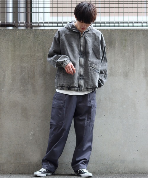 SITRY(シトリー)の「Relax easy cargo Pants/リラックス イージー ミリタリー カーゴ パンツ(カーゴパンツ・メンズ・ブラック/チャコールグレー/カーキ・M/L)」の16枚目の写真