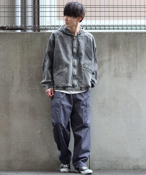SITRY(シトリー)の「Relax easy cargo Pants/リラックス イージー ミリタリー カーゴ パンツ(カーゴパンツ・メンズ・ブラック/チャコールグレー/カーキ・M/L)」の5枚目の写真
