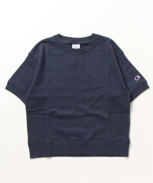 Champion（チャンピオン）の「チャンピオン  SHORT SLEEVE SWEATSHIRT_（Tシャツ/カットソー・レディース・オフホワイト/ライラック/ライトグレー/ブルー/ブラック/グリーン/ネイビー・L/M）」の5枚目の写真