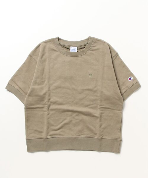 Champion（チャンピオン）の「チャンピオン  SHORT SLEEVE SWEATSHIRT_（Tシャツ/カットソー・レディース・オフホワイト/ライラック/ライトグレー/ブルー/ブラック/グリーン/ネイビー・L/M）」の4枚目の写真