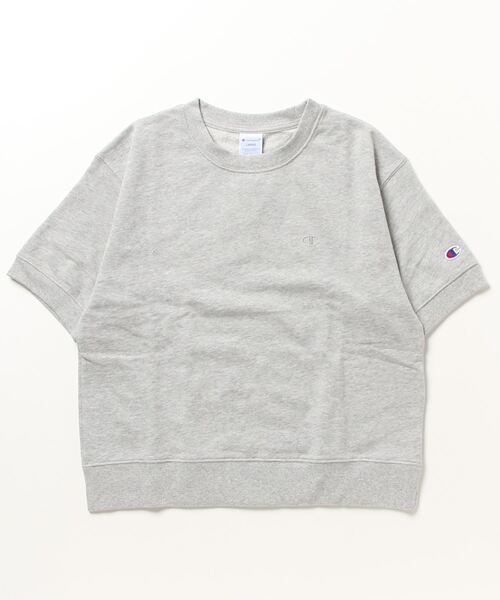 Champion（チャンピオン）の「チャンピオン  SHORT SLEEVE SWEATSHIRT_（Tシャツ/カットソー・レディース・オフホワイト/ライラック/ライトグレー/ブルー/ブラック/グリーン/ネイビー・L/M）」の3枚目の写真
