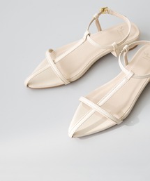 menue | ポインテッドトゥ 華奢Tストラップサンダル(サンダル)