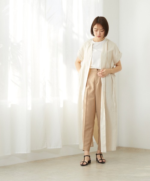 menue（メヌエ）の「ポインテッドトゥ 華奢Tストラップサンダル（サンダル・レディース・グレイッシュベージュ/ブラック/アイボリー/シルバー/ラベンダー・XS/S/M/L/LL/3L）」の14枚目の写真