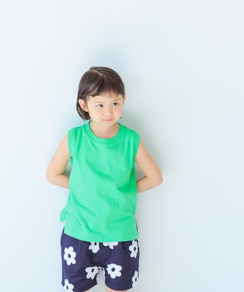 LOWRYS FARM（ローリーズファーム）の「ＵＳＡロングタンク＊　177852（タンクトップ・キッズ・ホワイト/ブラック/グリーン/ピンク・140cm/150cm/110cm/130cm/120cm）」の3枚目の写真