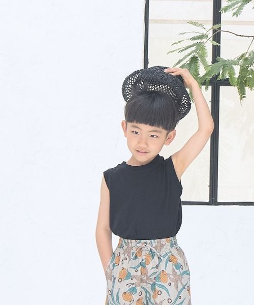 LOWRYS FARM（ローリーズファーム）の「ＵＳＡロングタンク＊　177852（タンクトップ・キッズ・ホワイト/ブラック/グリーン/ピンク・140cm/150cm/110cm/130cm/120cm）」の2枚目の写真