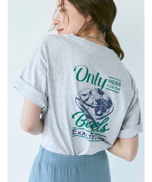 Ungrid（アングリッド）の「Bagel Tee（Tシャツ/カットソー・レディース・ライトグレー/オフホワイト/オレンジ/グリーン・FREE）」の12枚目の写真
