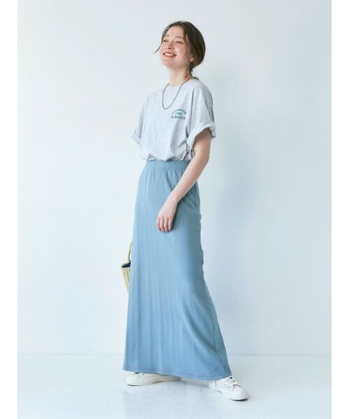 Ungrid（アングリッド）の「Bagel Tee（Tシャツ/カットソー・レディース・ライトグレー/オフホワイト/オレンジ/グリーン・FREE）」の20枚目の写真