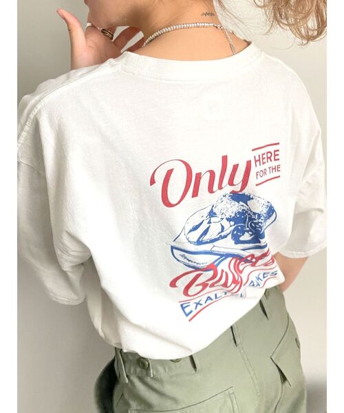 Ungrid（アングリッド）の「Bagel Tee（Tシャツ/カットソー・レディース・ライトグレー/オフホワイト/オレンジ/グリーン・FREE）」の18枚目の写真