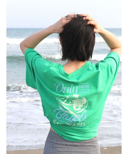 Ungrid（アングリッド）の「Bagel Tee（Tシャツ/カットソー・レディース・ライトグレー/オフホワイト/オレンジ/グリーン・FREE）」の17枚目の写真