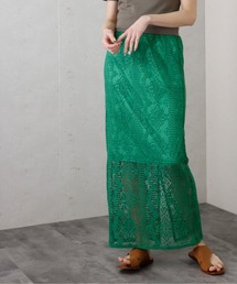 Per sist ence/パーシエンス クロシェレースストレートスカート