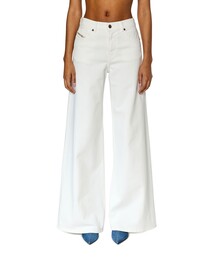DIESEL | SS23 レディース デニム ブーツカット フレア ホワイト(デニムパンツ)