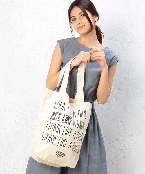 green label relaxing(グリーンレーベルリラクシング)の「GLR TOTE YOKOHAMA/M◆(トートバッグ・オフホワイト・フリー)」の2枚目の写真