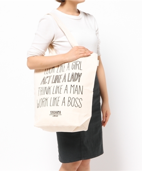 green label relaxing(グリーンレーベルリラクシング)の「GLR TOTE YOKOHAMA/M◆(トートバッグ・オフホワイト・フリー)」の3枚目の写真