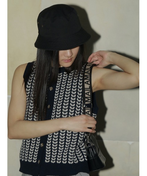 AMAIL（アマイル）の「AM basic logo hat（ハット・レディース・ブラック/ベージュ・FREE）」の11枚目の写真