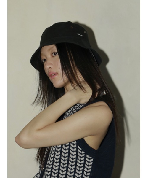 AMAIL（アマイル）の「AM basic logo hat（ハット・レディース・ブラック/ベージュ・FREE）」の10枚目の写真