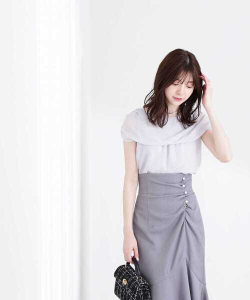 PROPORTION BODY DRESSING（プロポーションボディドレッシング）の「ケープブラウス / 1213110401（シャツ/ブラウス・レディース・ネイビー/グレー/パープル・FREE）」の11枚目の写真