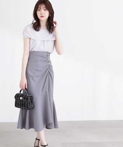PROPORTION BODY DRESSING（プロポーションボディドレッシング）の「ケープブラウス / 1213110401（シャツ/ブラウス・レディース・ネイビー/グレー/パープル・FREE）」の5枚目の写真