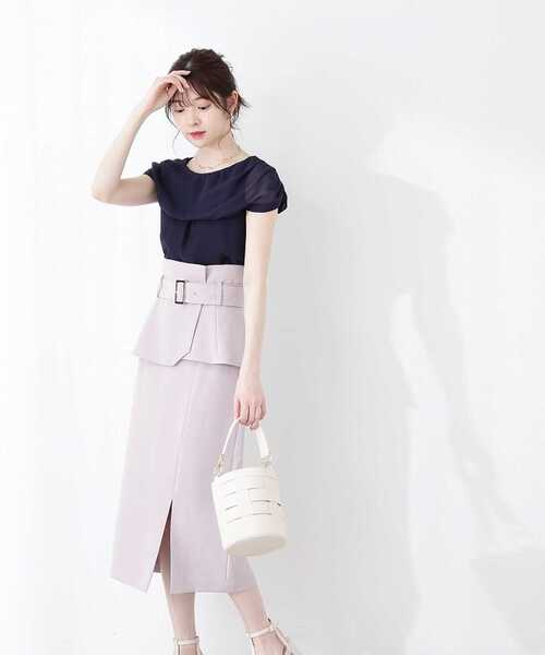 PROPORTION BODY DRESSING（プロポーションボディドレッシング）の「ケープブラウス / 1213110401（シャツ/ブラウス・レディース・ネイビー/グレー/パープル・FREE）」の17枚目の写真