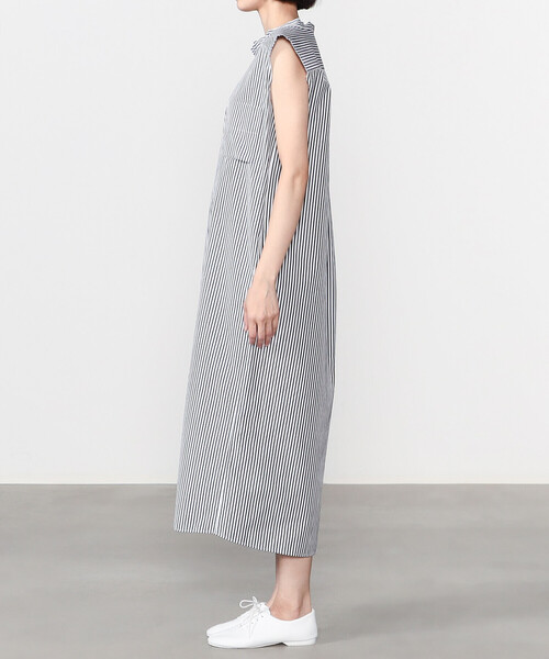 Bshop（ビショップ）の「SIBEL SARAL | ノースリーブ シャツワンピース WOMEN（ワンピース・レディース・ブルー系その他5・XS）」の8枚目の写真