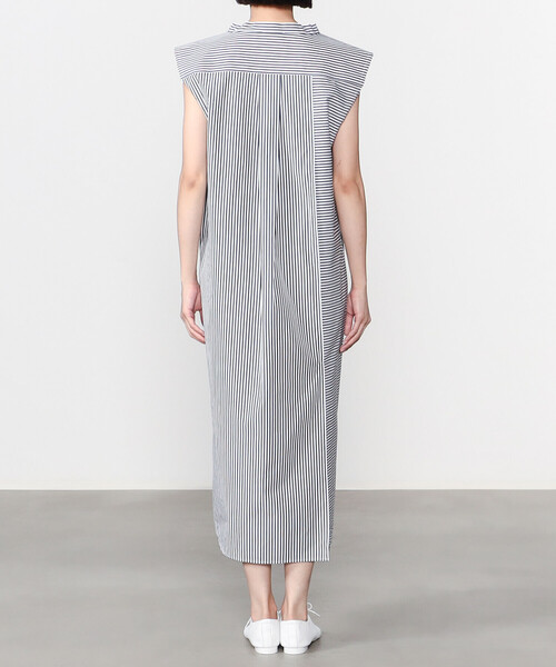 Bshop（ビショップ）の「SIBEL SARAL | ノースリーブ シャツワンピース WOMEN（ワンピース・レディース・ブルー系その他5・XS）」の3枚目の写真