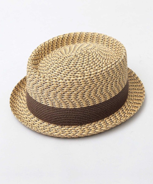 Basiquenti（ベーシックエンティ）の「モザイクブレード ペーパー ポークパイハット（ハット・メンズ・ブラック/ブラウン/ダークブラウン・FREE）」の11枚目の写真