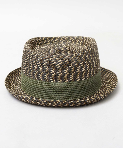 Basiquenti（ベーシックエンティ）の「モザイクブレード ペーパー ポークパイハット（ハット・メンズ・ブラック/ブラウン/ダークブラウン・FREE）」の20枚目の写真