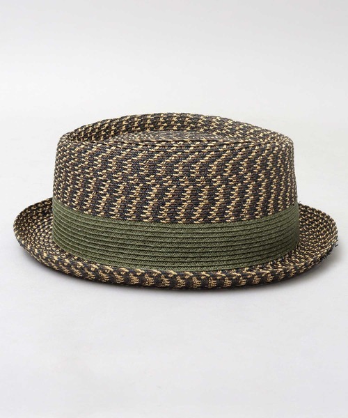 Basiquenti（ベーシックエンティ）の「モザイクブレード ペーパー ポークパイハット（ハット・メンズ・ブラック/ブラウン/ダークブラウン・FREE）」の21枚目の写真