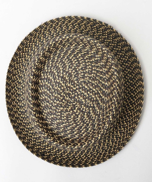 Basiquenti（ベーシックエンティ）の「モザイクブレード ペーパー ポークパイハット（ハット・メンズ・ブラック/ブラウン/ダークブラウン・FREE）」の22枚目の写真