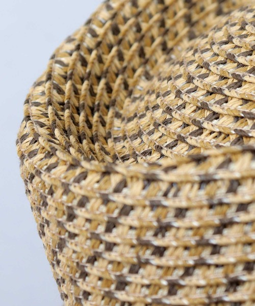 Basiquenti（ベーシックエンティ）の「モザイクブレード ペーパー ポークパイハット（ハット・メンズ・ブラック/ブラウン/ダークブラウン・FREE）」の14枚目の写真