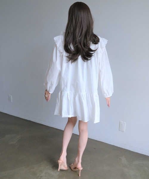 PIN(ピン)の「エンブロイダリーレースワンピース(ワンピース・レディース・ホワイト・S/L/M)」の14枚目の写真