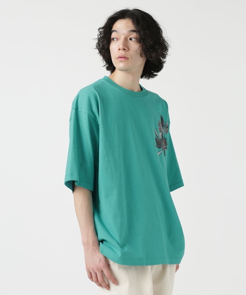 【美品★LEONARD フラワープリント 長袖 Tシャツ LL】 LEGNARD スポーツフラワープリント 長袖トップス 40