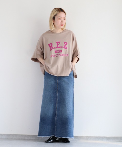 cepo(セポ)の「<新色追加>カレッジロゴポンチョTee(Tシャツ/カットソー・レディース・ブラック/オフホワイト/イエロー/ベージュ/ブラック系その他/ホワイト系その他/ベージュ系その他・M)」の16枚目の写真