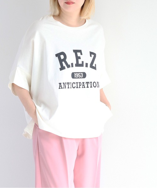 cepo(セポ)の「<新色追加>カレッジロゴポンチョTee(Tシャツ/カットソー・レディース・ブラック/オフホワイト/イエロー/ベージュ/ブラック系その他/ホワイト系その他/ベージュ系その他・M)」の22枚目の写真