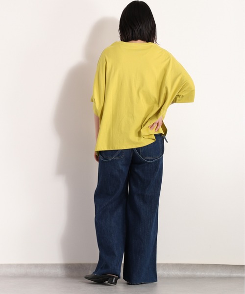 cepo(セポ)の「<新色追加>カレッジロゴポンチョTee(Tシャツ/カットソー・レディース・ブラック/オフホワイト/イエロー/ベージュ/ブラック系その他/ホワイト系その他/ベージュ系その他・M)」の14枚目の写真