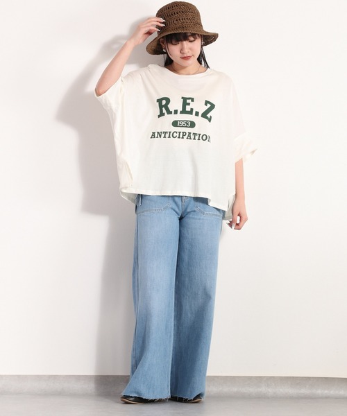 cepo(セポ)の「<新色追加>カレッジロゴポンチョTee(Tシャツ/カットソー・レディース・ブラック/オフホワイト/イエロー/ベージュ/ブラック系その他/ホワイト系その他/ベージュ系その他・M)」の19枚目の写真
