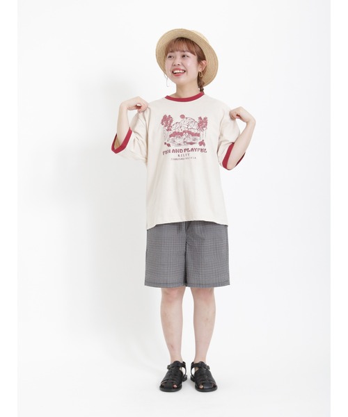 Samansa Mos2（サマンサ モスモス）の「【KELTY×SamansaMos2】シカプリントTシャツ（Tシャツ/カットソー・レディース・ミント/クリーム・ﾌﾘ-）」の10枚目の写真